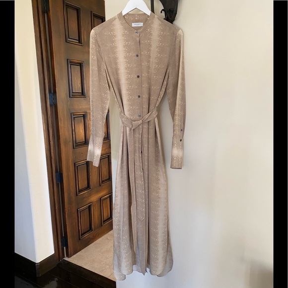 EQUIPMENT FEMME Connell Silk Crepe de Chine Maxi Shirt Dress - Picture 8 of 13